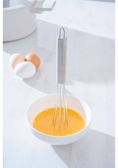 Evero Top Uçlu Çelik Çırpıcı - 25 Cm Inox