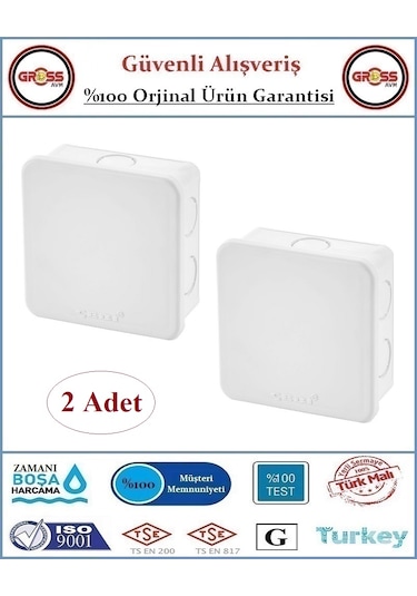 Çebi Kare Antigron Buat Kutusu - 85x85x40mm - 2 Adet
