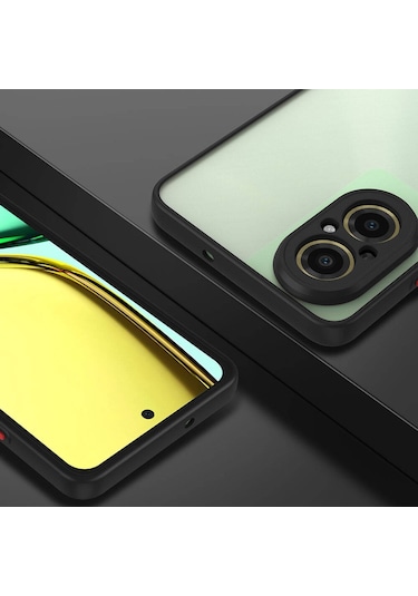 Mobilefix Realme 12 Lite Kılıf Hux Kapak - Lacivert Lacivert