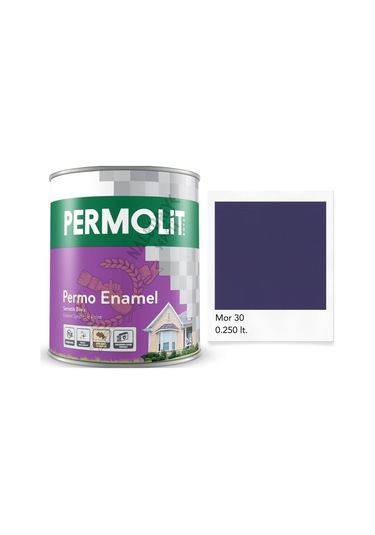Permolit Enamel Sentetik Yağlı Boya Mor 0.250 Lt. 250 ML
