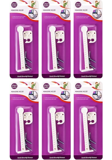Pencere Kilidi 6'lı Set - Standart