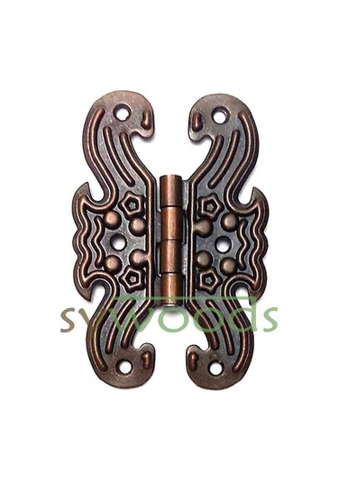 Büyük kelebek menteşe 2 adet oksit renk