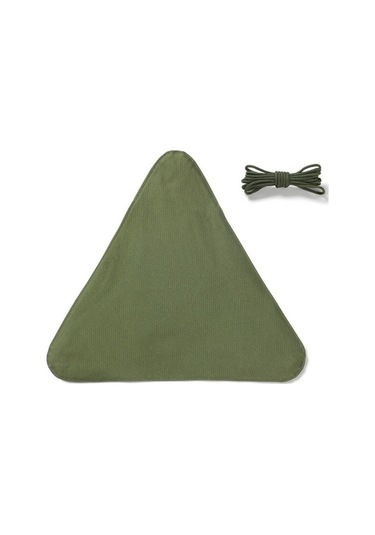 Dancemonkey Kamp Su Geçirmez Üçgen Dışkı Bezi, Taşınabilir, Kullanışlı, Naylon, 38x32 Cm, Saf Ve Kolay Kurulum Yeşil