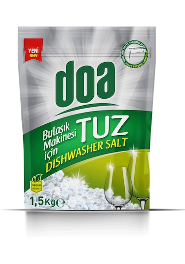 Doa Bulaşık Makina Tuzu - Doypack 1,5 Kg Vegan X 2 Adet