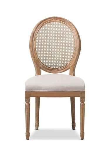 Madalyon Hazeranlı Sandalye Natürel