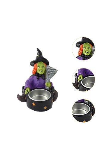 Suntek Cadılar Bayramı Mumluk Pratik Parti Dekoru Tealight 10cmx8.2cmx8.9cm