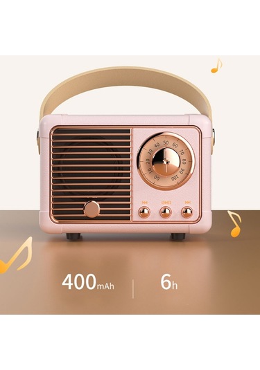 Butu HM11 2. Nesil Vintage Klasik 5.0 Bluetooth Kablosuz Taşınabilir Hoparlör