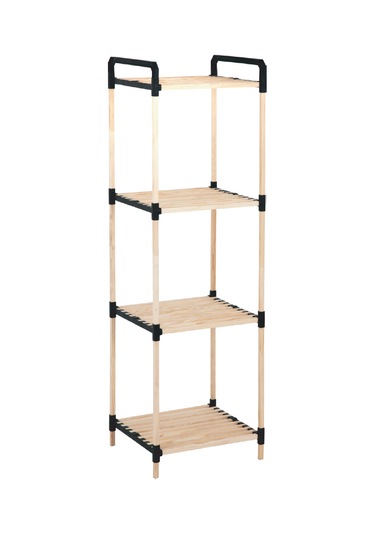 Nr 03 4 Katlı Masif Ahşap Raf Ahşap