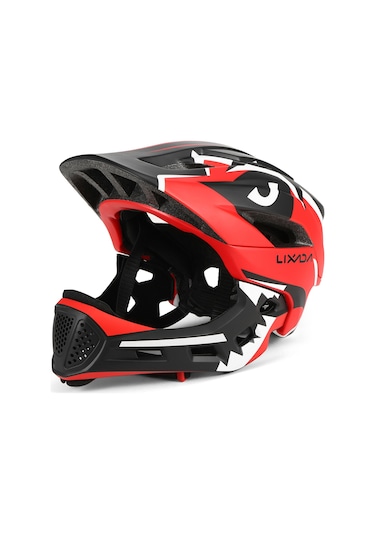 Lixada Timsah Tarzı Çocuk Açık Hava Bisiklet Kaskı Kırmızı