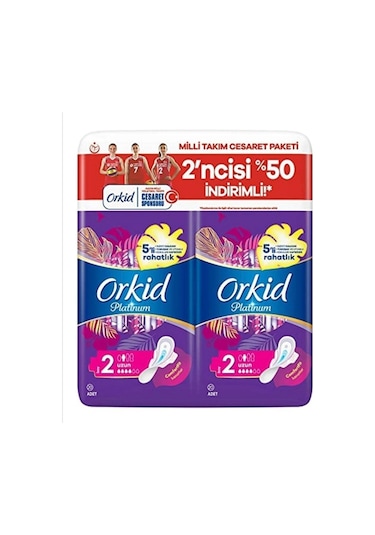 Platinum Hijyenik Ped Uzun Cesaret Paketi 40 Adet