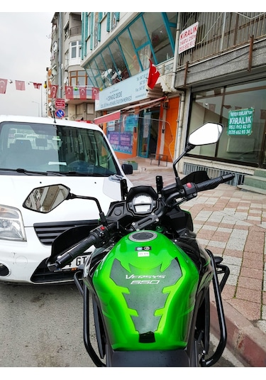 15-18 Kawasaki Versys Uzun Ön Cam Zeus Açık Füme 48cm 4mm