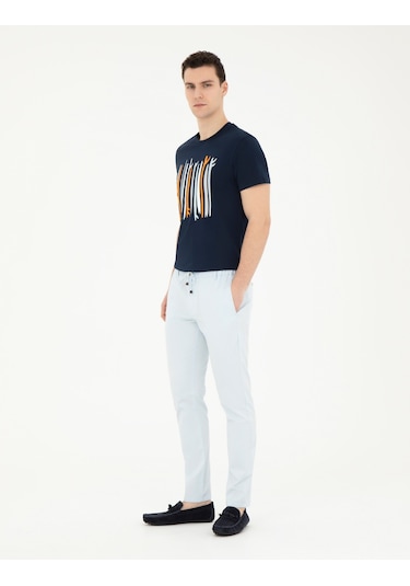 Pierre Cardin Erkek Mavi Pantolon Kanvas-chino 50285534-vr036 Mavi