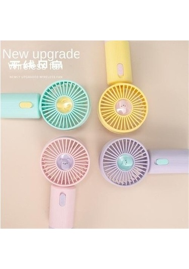 High Quality Shoe Bag 500 Ma Plastik El Fan, Yüksek Rüzgar Şarj Edilebilir, Öğrenci Yurtta Taşınabilir Basit Küçük Fan Için Uygun B8cxkk Sarı