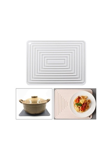 Pazly Tutucu Suntek Su Mat Kurutma Güveç Geçirmez Bulaşık Beyaz Mf Beyaz