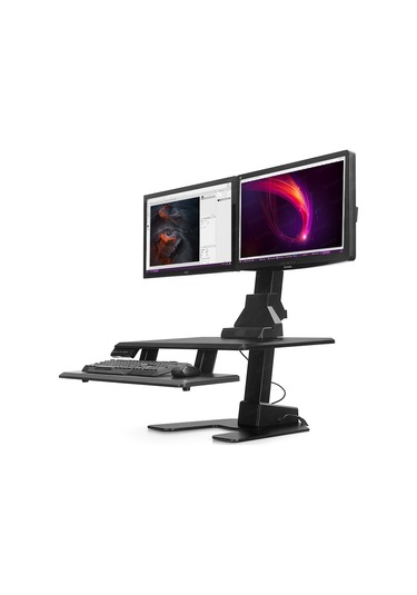 Dark DK-AC-WS20 Çift Monitör Destekli Masaüstü İş İstasyonu Monitör Kolu