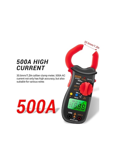 Besthome1 Hallow Metre Lcd Multimetre Siyah Kırmızı Universal, 88a Pen, Ölçüm Aleti