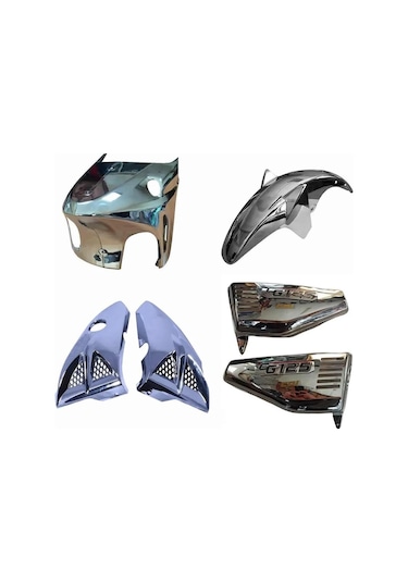 Monero Cg Nikel Dörtlü Set Sakal Bıyık Çamurluk Yan Kapak