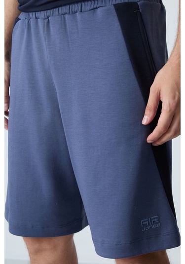 Tommy Life Petrol Pamuklu Kalın Yumuşak Dokulu Standart Fit Basic Erkek Şort - 81280 Petrol