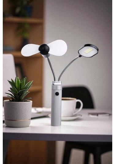 Parlaklığı Ayarlanabilir 3 Modlu Şarjlı Masa Lambası Beyaz