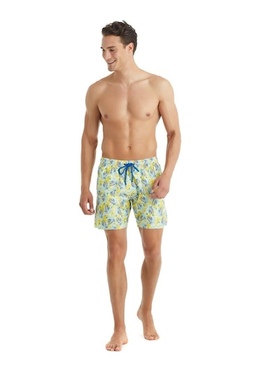 Blackspade Erkek Desenli Sarı Deniz Şort Mayo C9t1n4o01 Sarı