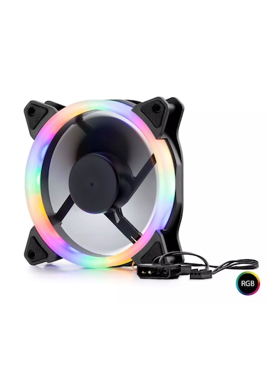 Hadron 12 Cm. Ring Led Rgb Renkli Sessiz Işıklı Kasa Fanı