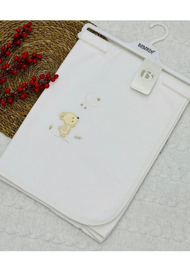 Kapitone Unisex Hayvan Desenli Battaniye Ay Desen