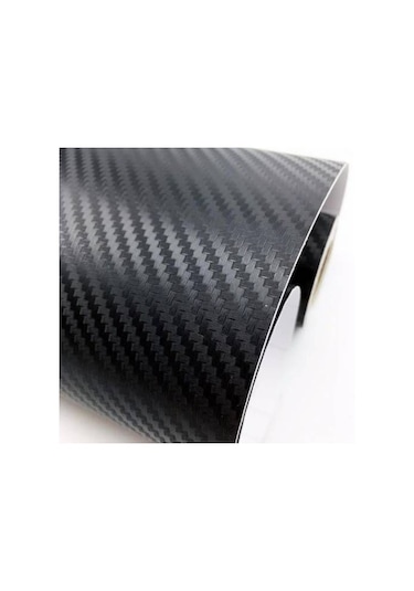 Siyah Karbon Kaplama Folyo - Hava Kanallı 152Cm X 50Cm