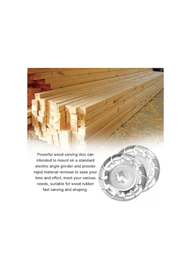 Reedark Hızlı Ahşap Oyma Diski - 65mm Çap, 16mm Delik, Açılı Taşlama İçin Yüksek Performans