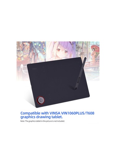 Moveevo Vınsa Vın1060plus/t608数位板 İçin Bataryasız Basınç Duyarlı Pen-1 Dijital Kalem