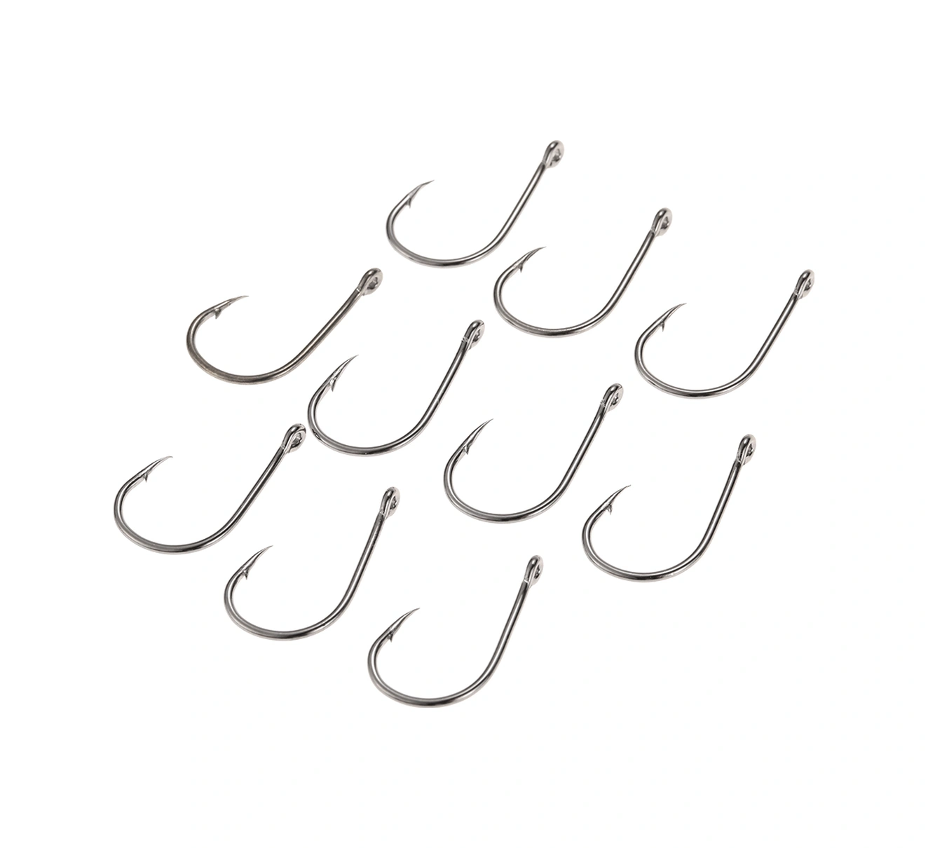 Dianziye Karbon Çelik Ise Ni Okuçaklı Olta İğnesi, 40 Adet Kutulu, Dayanıklı Ve Güçlü, 6 Numara