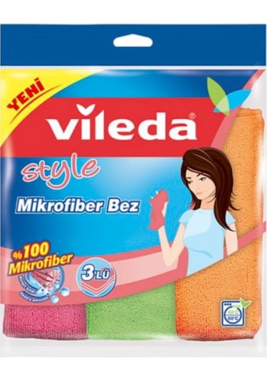 Vileda Mikrofiber Colors Temizlik Bezi 2 x 3'lü