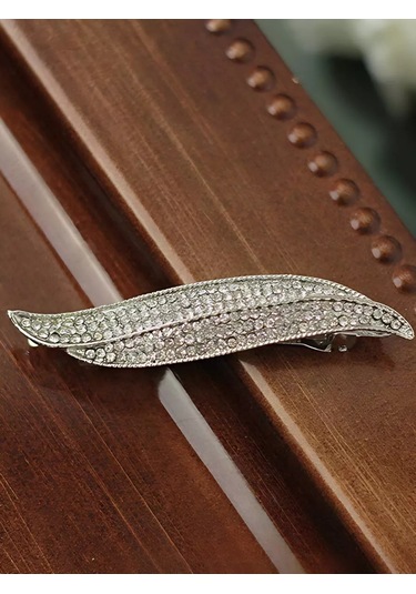 Bijoubijou Taş Detaylı Saç Tokası 244631954 Gri