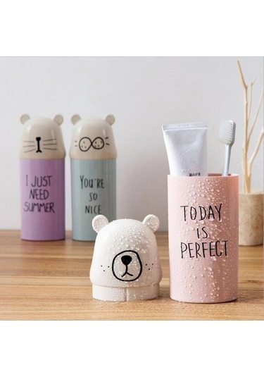 Pazly Tutucu Suntek Seyahat Saklama Kutusu - Kupa Ve Diş Fırçası Mq Diğer