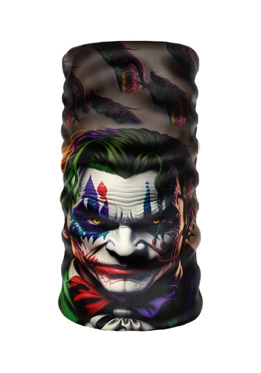 Bebo Store Extreme Spor Motor Ve Bisiklet Kullananlara Özel Desenli Buff Boyunluk Bandana Balaklava - Joker-1