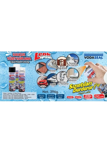 Nm Leak Fix Sprey Kauçuk Kaplama Şeffaf 396 Gr