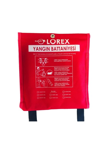 Lorex Lr-Fb1010C 11.169 Çantalı Yangın Söndürme Battaniyesi 100 x 100