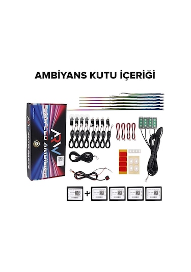 Seat Altea Uyumlu Arw Rgb Araç İçi Ambiyans 210 Mod Full Fonksiyon