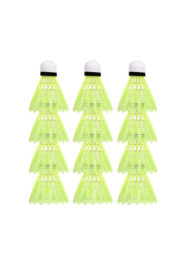 Flybuy Ve Topu Rüzgar Plastik Mekan Kullanımı İçin İç Dış Dayanıklı Badminton Adet 12 - Sx