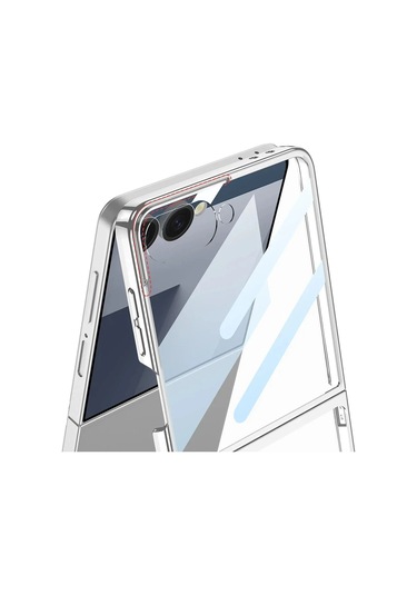 Samsung Uyumlu Z Flip 7 Kılıf Magsafe Kıpta Kpt-02 Kapak - Şeffaf, Standlı, Şık Koruma