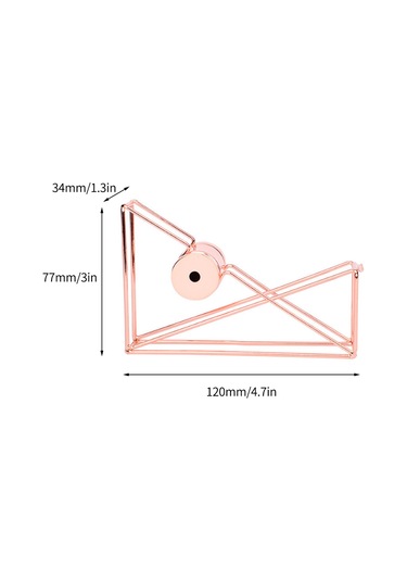 Yuntech01 Gümüşleme Metal Delikli Tasarımlı Bant Kesici, Yeni Nesil Paspaslı, Ofis Ve Okul Kullanıma Uygun, Gül Altın Rengi 1 Adet