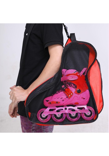 Suntek 3layers Skate Çocuklar Için Tekerlekli Paten Kırmızı Kırmızı