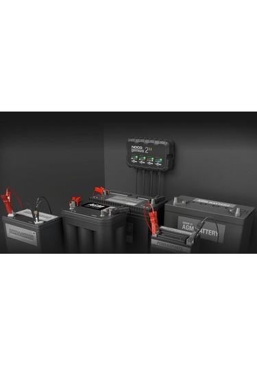 Noco Genıus2x4 6v/12v 40a Çoklu/4 Lü Akıllı Akü Şarj Ve Akü Bakım/desülfatör
