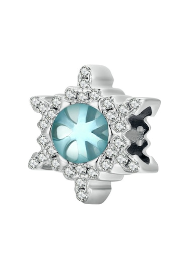 Bsc512 Kış Kar Tanesi Dıy Bilezik Boncuk Noel 925 Gümüş Boncuk Aksesuarları Çok Renkli