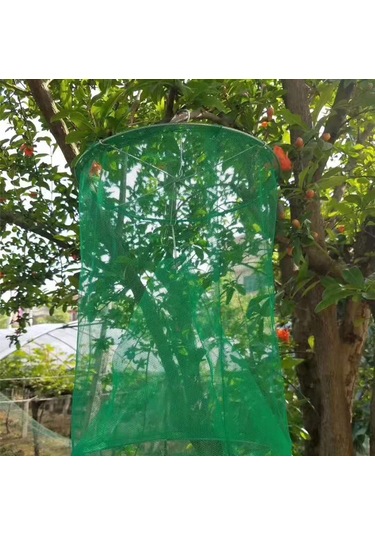 Jeehugo Yeşil Çift Katlı Askı Fly Trap - Nylon Ve Demir Telden Yapılmış, Etkili Ve Yeniden Kullanılabilir Dış Mekan Sinek Tutucu Yem Kasesi Hariç