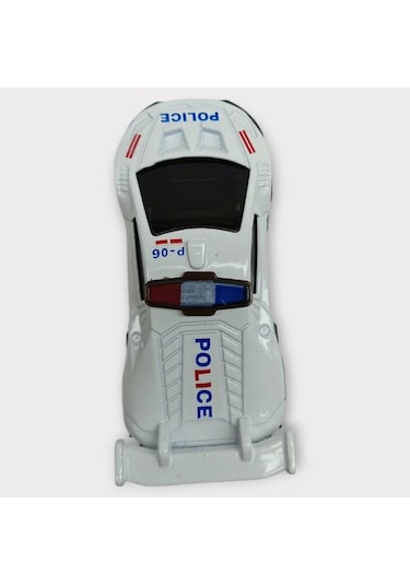 Metal Mini Polis Arabası 8 Cm - Polis - 3 Lisinya