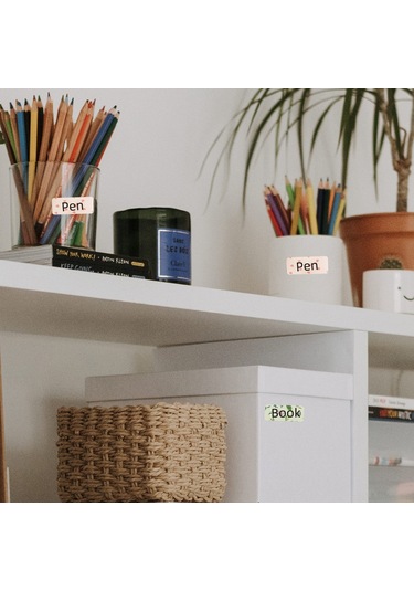 Dofolink Renkli Kalp Şekilli Etiketler - Suya Yağa Dayanıklı, Termal Yazdırılabilir, 30x15mm 200 Adet - Ev, Ofis Ve Ticari Kullanım İçin 1 Rulo