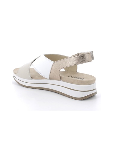 Sandalet Kadın Diğer 7675622 Igı&co Dsd 76756 Capra Tamp/napp Panna Bianco Panna Bianco Çok Renkli