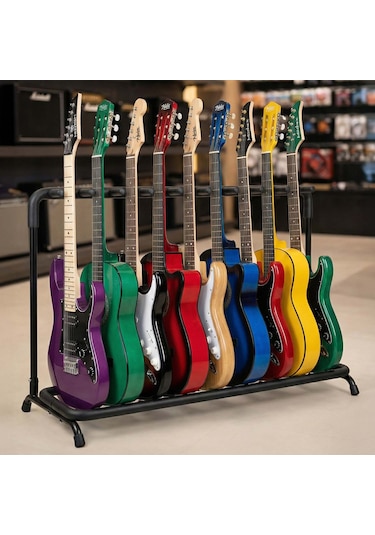 Lastvoice Gtr-09 Çoklu 9'lu (Dokuzlu) Gitar Standı Sehpası