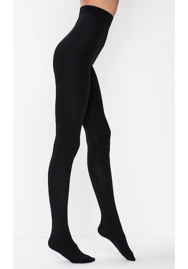 Penti Kadın Siyah İçi Polar Termal Külotlu Çorap 001 001