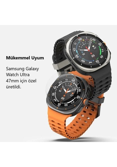Samsung Galaxy Watch Ultra 47mm Uyumlu 3 Adet Şeffaf Ekran Koruyu